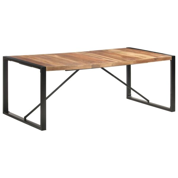 vidaXL Τραπεζαρία 200 x 100 x 75 εκ. από Μασίφ Ξύλο
