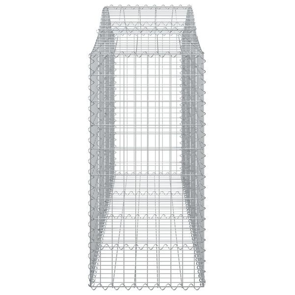 vidaXL Συρματοκιβώτια Τοξωτά 12 τεμ. 200x50x100/120 εκ. Γαλβαν. Ατσάλι