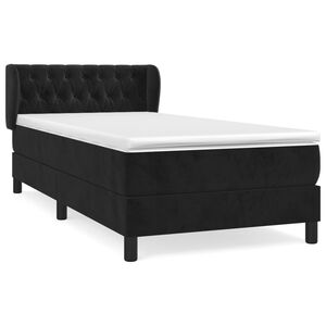 vidaXL &Kappa;&rho;&epsilon;&beta;ά&tau;&iota; Boxspring &mu;&epsilon; &Sigma;&tau;&rho;ώ&mu;&alpha; &Mu;&alpha;ύ&rho;&omicron; 100x200 &epsilon;&kappa;. &Beta;&epsilon;&lambda;&omicron;ύ&delta;&iota;&nu;&omicron;