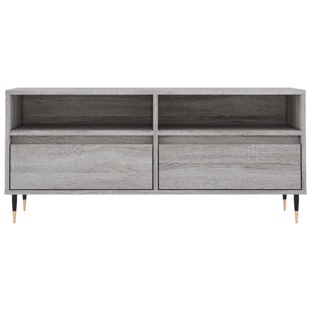vidaXL Έπιπλο Τηλεόρασης Γκρι Sonoma 100x34,5x44,5 εκ. Επεξεργ. Ξύλο