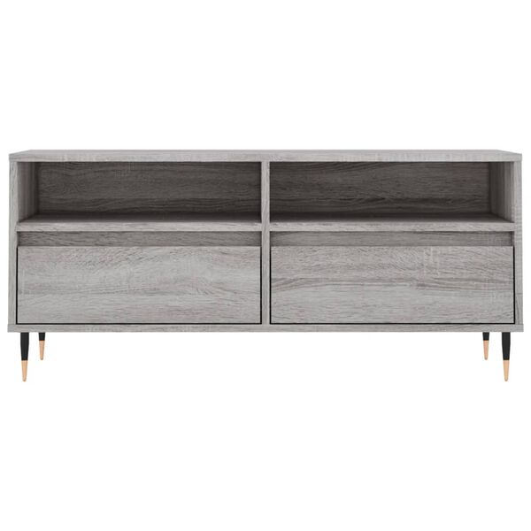 vidaXL Έπιπλο Τηλεόρασης Γκρι Sonoma 100x34,5x44,5 εκ. Επεξεργ. Ξύλο