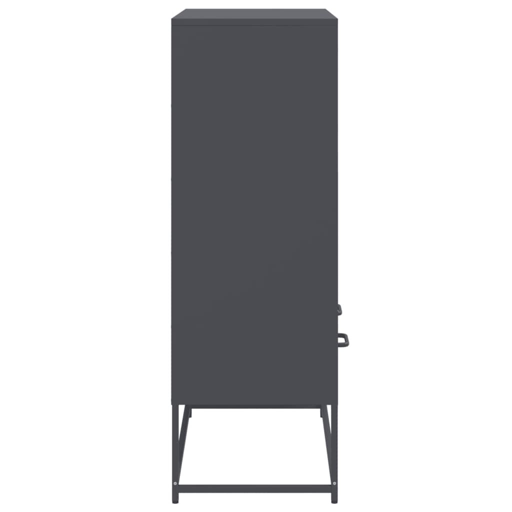 vidaXL Ντουλάπι Ανθρακί 68x39x111,5 εκ. από Χάλυβα