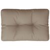 vidaXL Μαξιλάρι Παλέτας Taupe 60 x 40 x 12 εκ. Υφασμάτινο