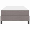 vidaXL Κρεβάτι με ελατήρια με στρώμα Taupe 100 x 200 cm ύφασμα
