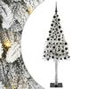 vidaXL Χριστουγεννιάτικο Δέντρο με 300 LED Λευκό 210 cm ΠΕ και Ατσάλι