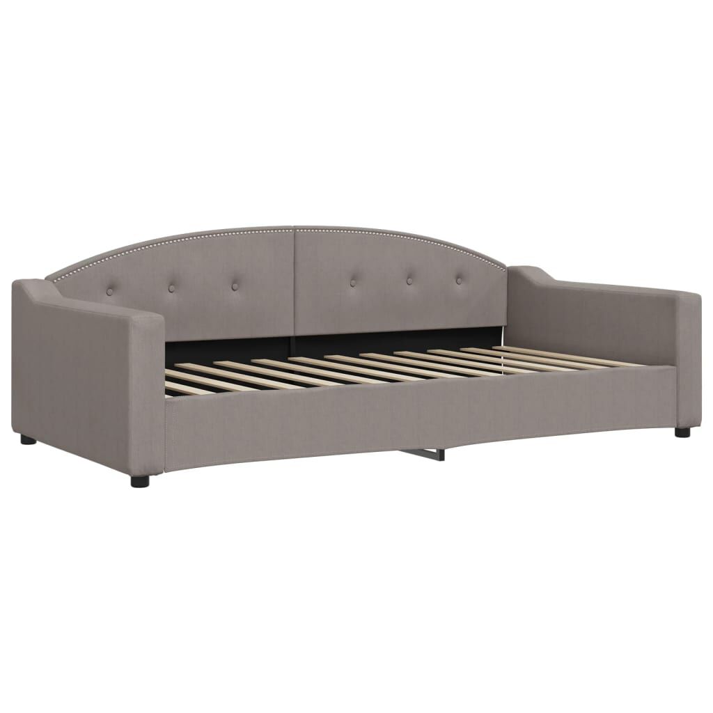 vidaXL Καναπές Κρεβάτι Taupe 100 x 200 εκ. Υφασμάτινος