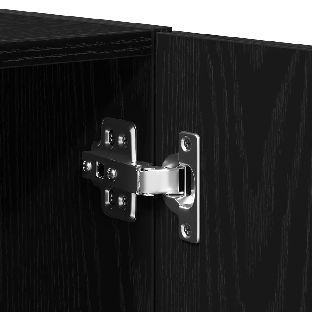 vidaXL Ντουλάπι Τοίχου Μαύρο Δρυς 70x42,5x40 εκ Επεξεργασμένο Ξύλο