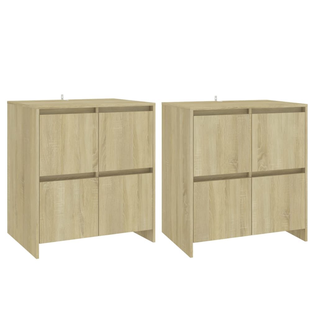 vidaXL Ντουλάπια 2 τεμ. Sonoma Δρυς 70 x 41 x 75 εκ. από Επεξ. Ξύλο