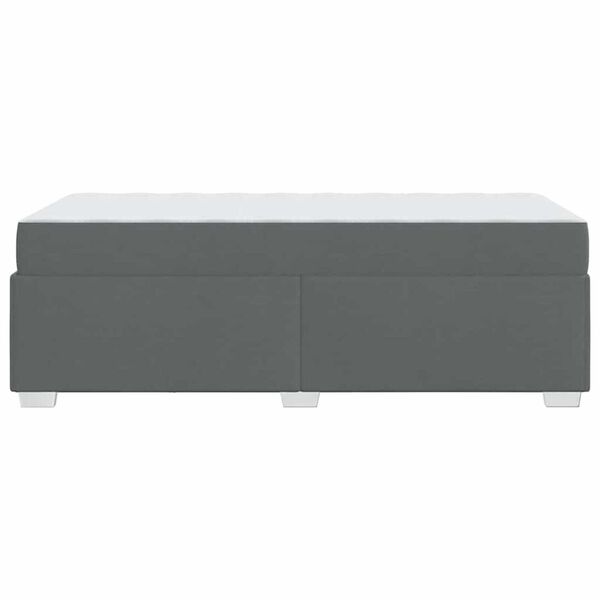 vidaXL Σκελετός Κρεβατιού Σκούρο γκρι 90 x 190 cm ύφασμα