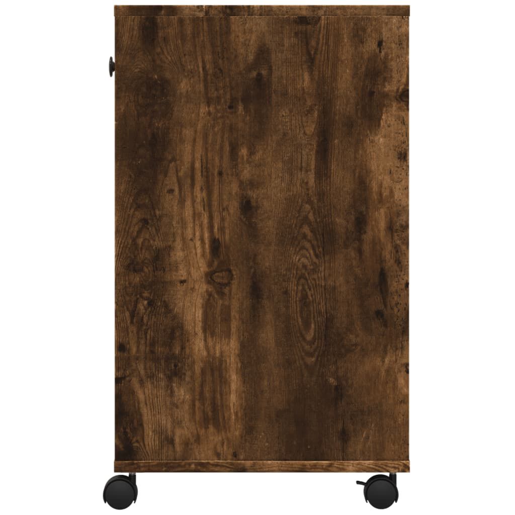 vidaXL Βάση Εκτυπωτή με Ρόδες Καπνιστή Δρυς 60x40x68,5 εκ.