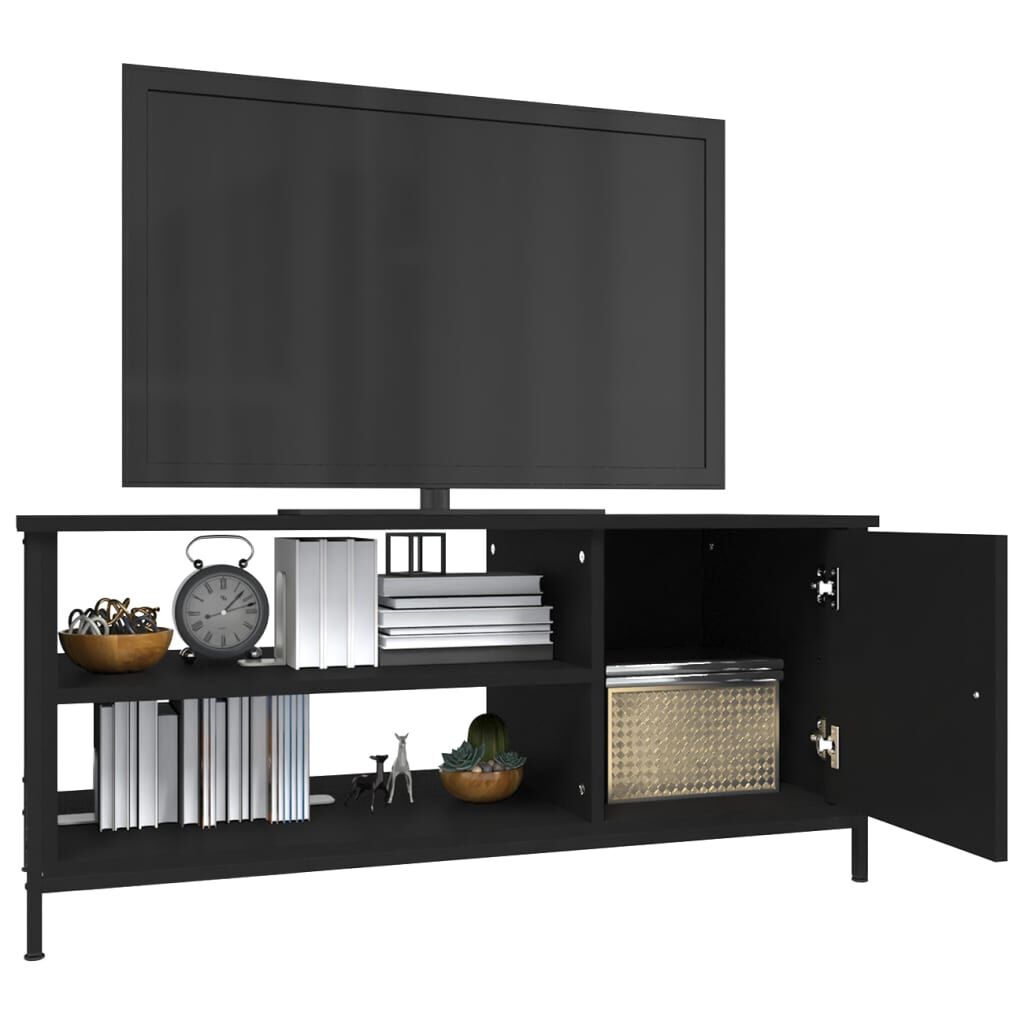 vidaXL Έπιπλο Τηλεόρασης Μαύρο 100 x 40 x 45 εκ. Επεξεργασμένο Ξύλο
