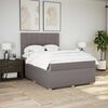 vidaXL &Kappa;&rho;&epsilon;&beta;ά&tau;&iota; Boxspring &mu;&epsilon; &Sigma;&tau;&rho;ώ&mu;&alpha; Taupe 140x190 &epsilon;&kappa;. &Upsilon;&phi;&alpha;&sigma;&mu;ά&tau;&iota;&nu;&omicron;
