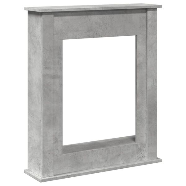 vidaXL Πλαίσιο Τζακιού Γκρι Σκυρ. 75x20x87,5 εκ. από Επεξ. Ξύλο