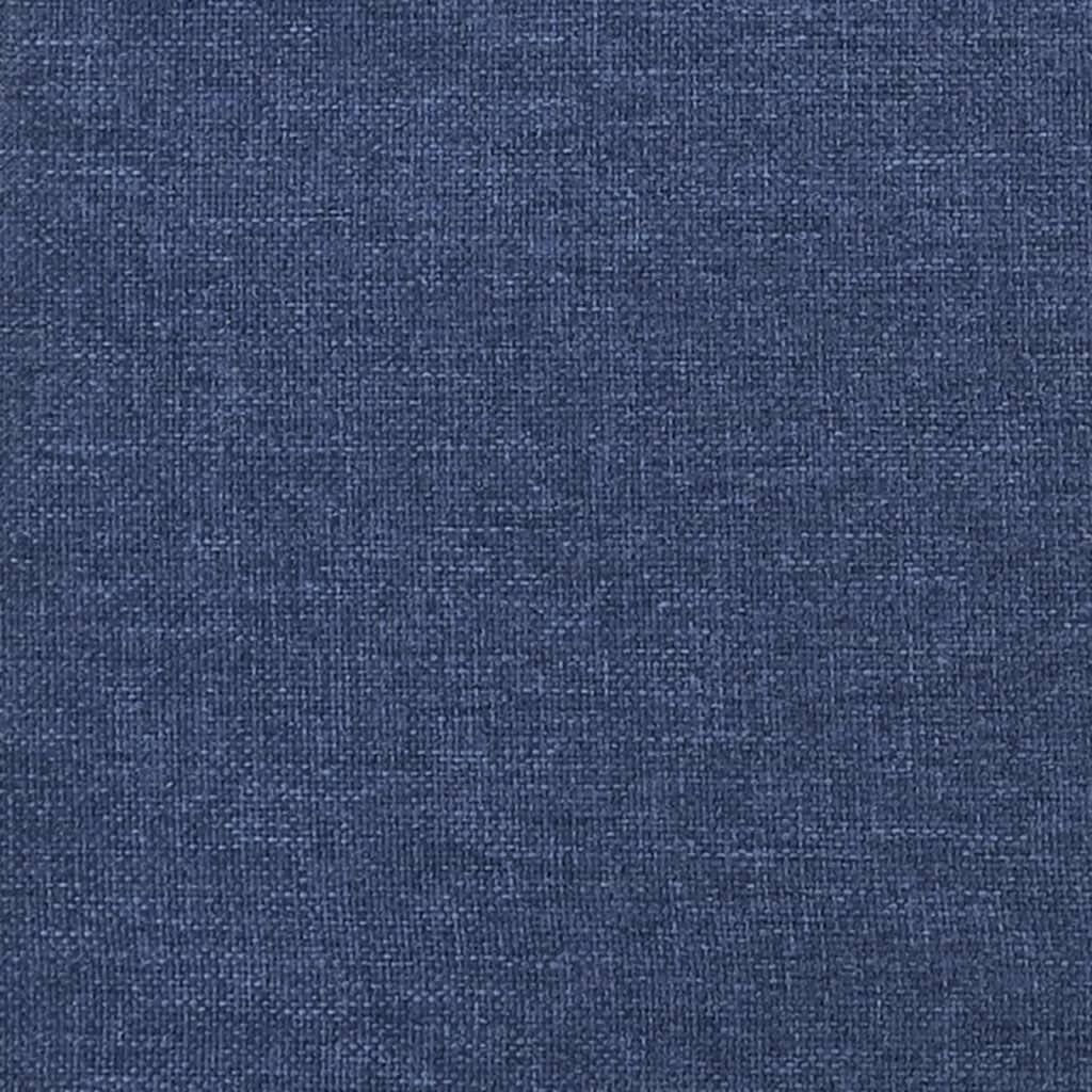 vidaXL Υποπόδιο Μπλε 45x29,5x35 εκ. Ύφασμα & Συνθετικό Δέρμα