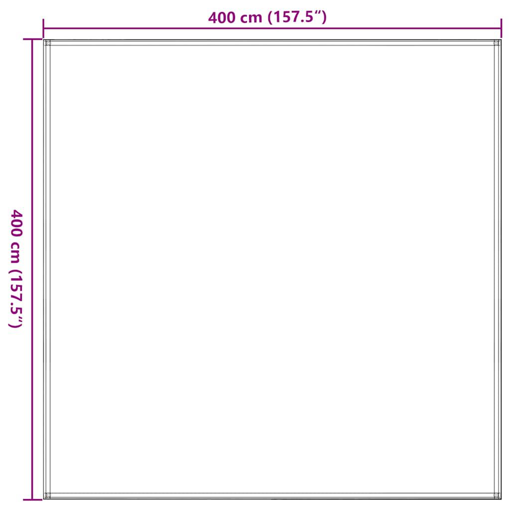 vidaXL Χαλί Σκηνής Ανθρακί 400 x 400 εκ.