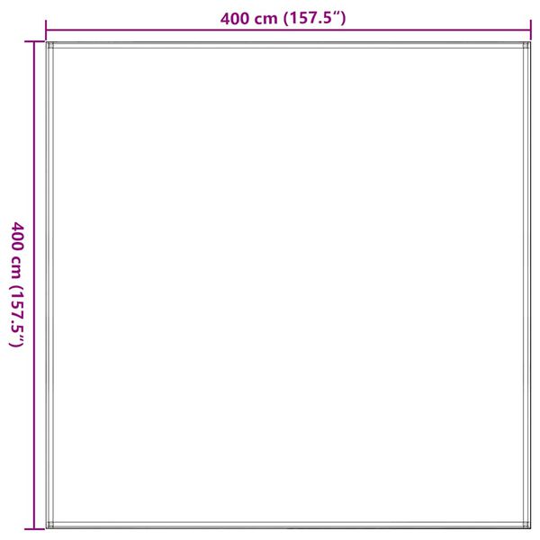 vidaXL Χαλί Σκηνής Ανθρακί 400 x 400 εκ.
