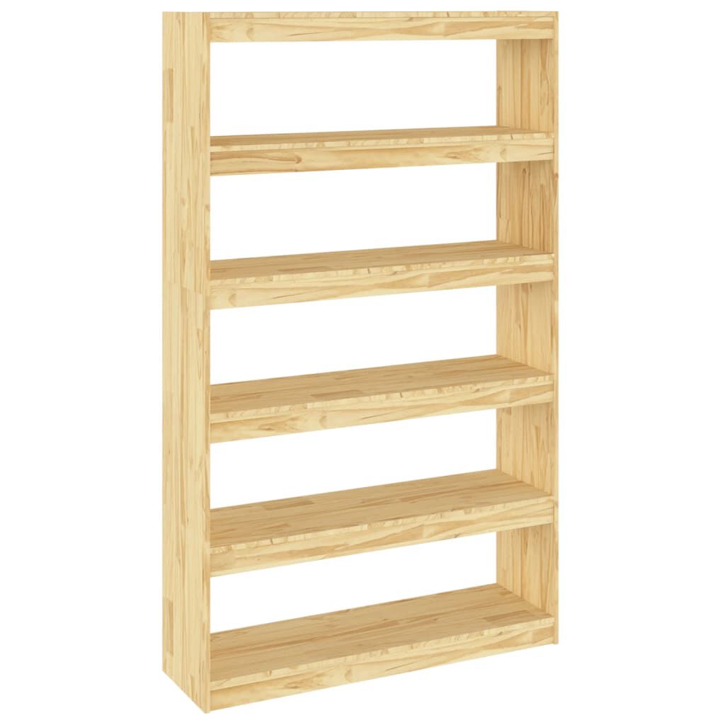 vidaXL Βιβλιοθήκη/Διαχωριστικό Χώρου 100x30x167,5εκ. Μασίφ Ξύλο Πεύκου