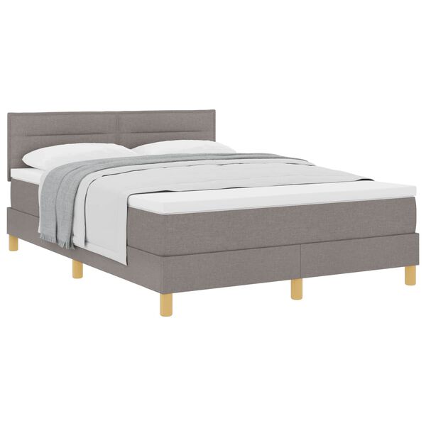 vidaXL &Kappa;&rho;&epsilon;&beta;ά&tau;&iota; &mu;&epsilon; &epsilon;&lambda;&alpha;&tau;ή&rho;&iota;&alpha; &mu;&epsilon; &sigma;&tau;&rho;ώ&mu;&alpha; Taupe 140 x 200 cm ύ&phi;&alpha;&sigma;&mu;&alpha;