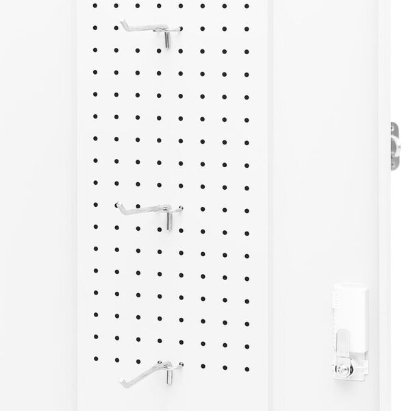 vidaXL Ντουλάπα για Σέλα Λευκό 53 x 53 x 105 εκ. Ατσάλινο