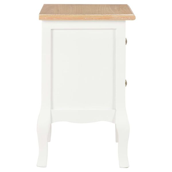 vidaXL Κομοδίνα 2 Τεμ. Λευκά 35 x 30 x 49 εκ. από MDF