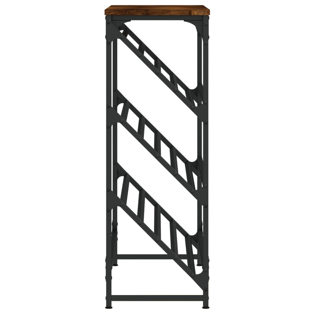 vidaXL Παπουτσοθήκη Καπνιστή Δρυς 90x30x85 εκ. Επεξεργασμένο Ξύλο