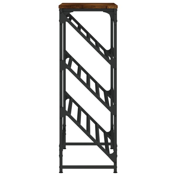 vidaXL Παπουτσοθήκη Καπνιστή Δρυς 90x30x85 εκ. Επεξεργασμένο Ξύλο