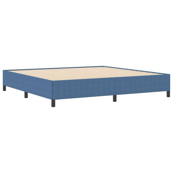 vidaXL Σκελετός Κρεβατιού Μπλε 200 x 200 cm Βελούδο