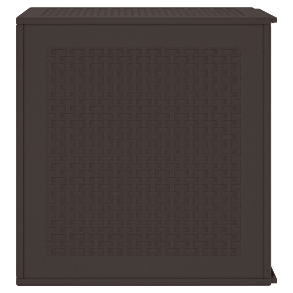 vidaXL Καφέ Σεντούκι Αποθήκευσης Κήπου 55x53x57 εκ. PP