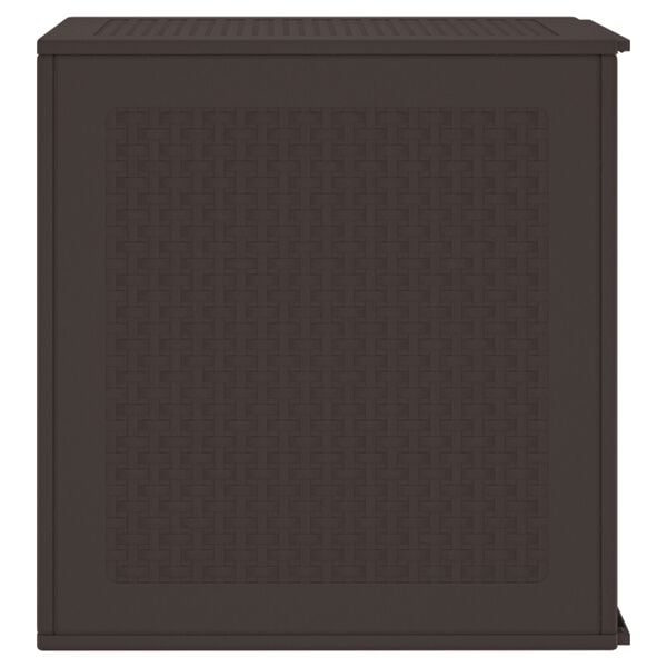 vidaXL Καφέ Σεντούκι Αποθήκευσης Κήπου 55x53x57 εκ. PP