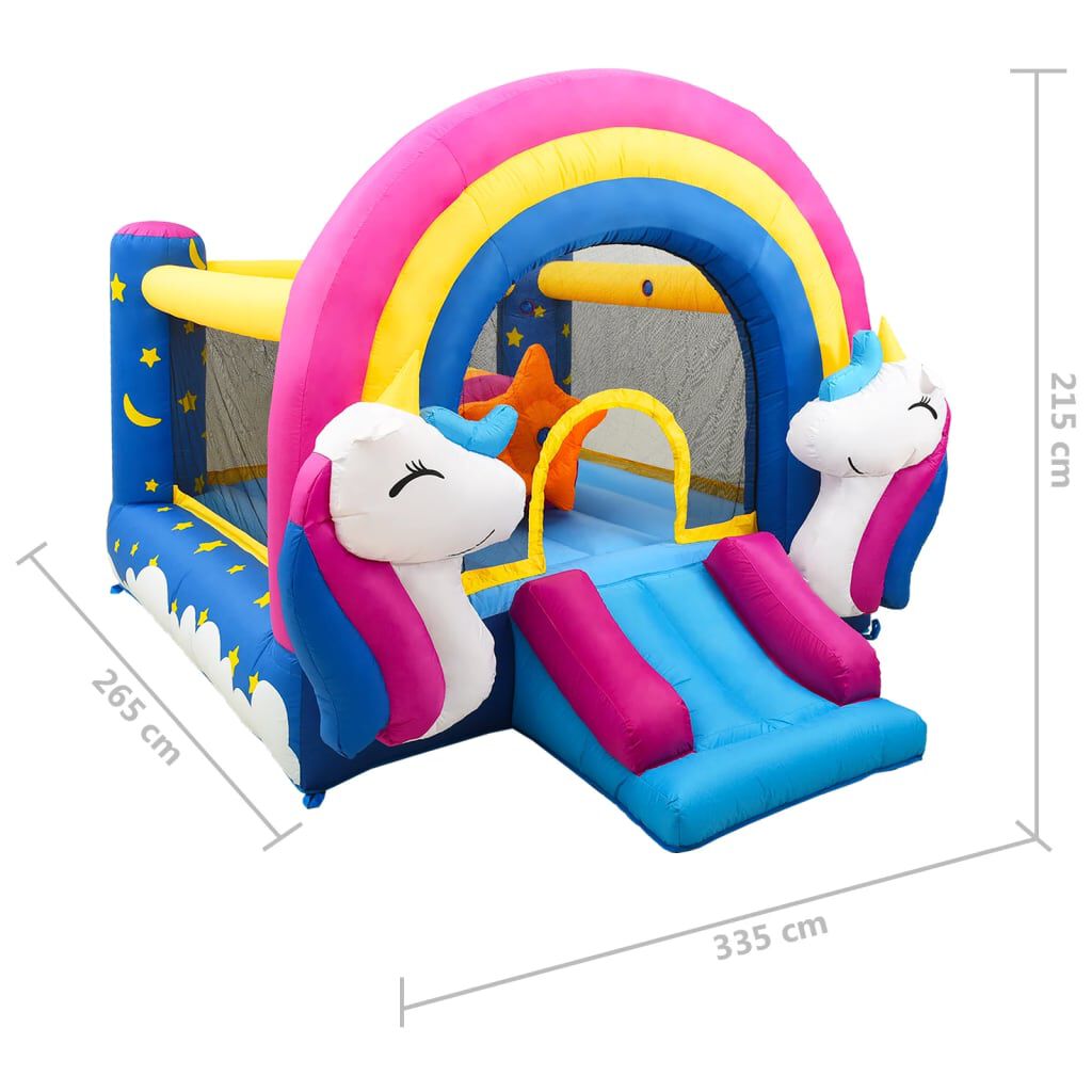 Happy Hop Φουσκωτό Τραμπολίνο με Τσουλήθρα 335 x 265 x 215 εκ. από PVC