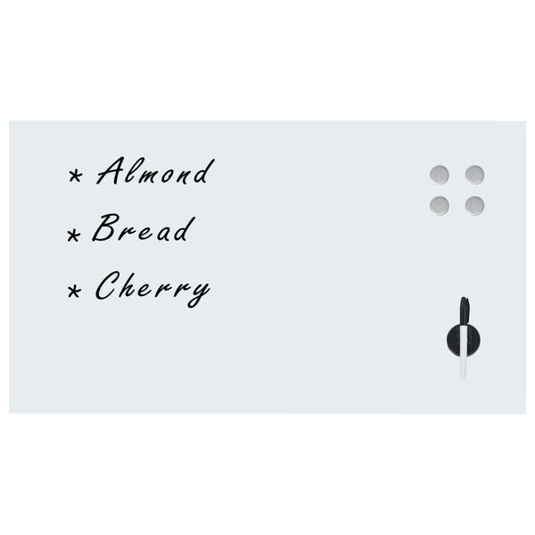 vidaXL Πίνακας Επιτοίχιος Μαγνητικός 120 x 60 εκ. Γυάλινος