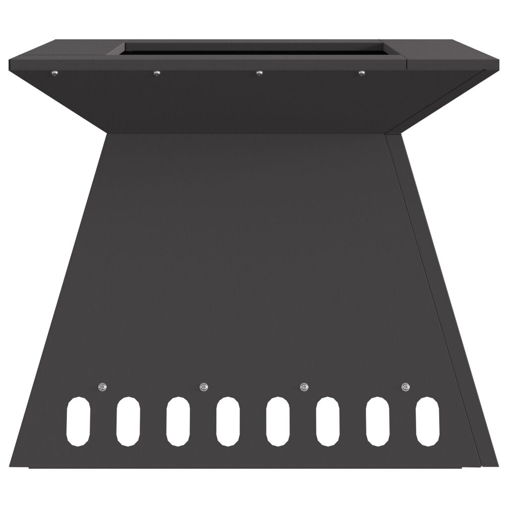 vidaXL Φωτιά 48x48x40 εκ. Μαύρο Ατσάλι