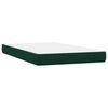 vidaXL &Kappa;&rho;&epsilon;&beta;ά&tau;&iota; Boxspring &mu;&epsilon; &Sigma;&tau;&rho;ώ&mu;&alpha; & LED &sigma;&kappa;&omicron;ύ&rho;&omicron; &pi;&rho;ά&sigma;&iota;&nu;&omicron; 120x220cm &Beta;&epsilon;&lambda;&omicron;ύ&delta;&iota;&nu;&omicron;