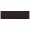 vidaXL Ράφι Τοίχου Σκούρο Καφέ 140x40x(2-6) εκ. Επεξ. Μασίφ Ξύλο Δρυός