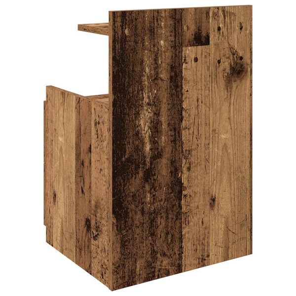 vidaXL Κομοδίνο με 2 Συρτάρια από Παλιό Ξύλο 40x36,5x62 εκ.