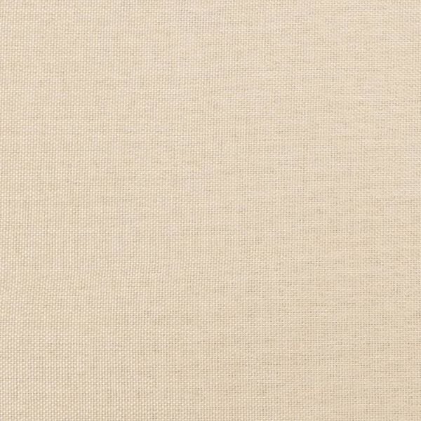 vidaXL Σκελετός Κρεβατιού Χωρίς Στρώμα Κρεμ 100 x 200 εκ. Υφασμάτινο