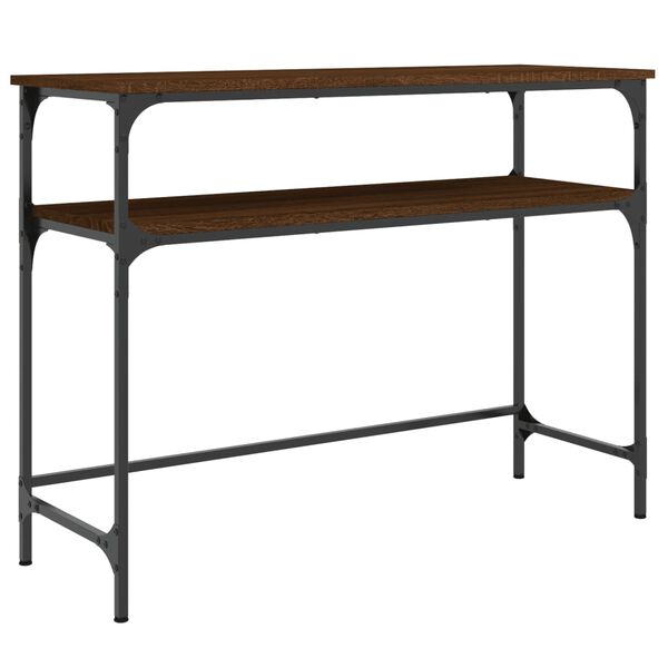 vidaXL Τραπέζι Κονσόλα Καφέ Δρυς 100x35,5x75 εκ. Επεξεργασμένο Ξύλο