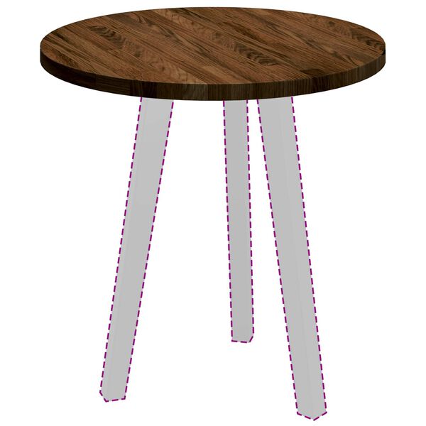 vidaXL &Kappa;&alpha;&pi;ά&kappa;&iota; &tau;&rho;&alpha;&pi;&epsilon;&zeta;&iota;&omicron;ύ &Alpha;&nu;&omicron;&iota;&chi;&tau;ό &kappa;&alpha;&phi;έ &Oslash; 50 x 2,5 cm &Sigma;&tau;&epsilon;&rho;&epsilon;ό &Xi;ύ&lambda;&omicron; &Delta;&rho;&upsilon;ό&sigmaf;