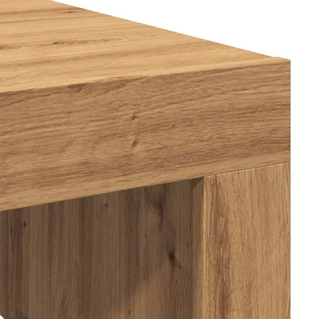 vidaXL Τραπεζάκι Σαλονιού Artisan Δρυς 100x100x35 εκ. Επεξ. Ξύλο
