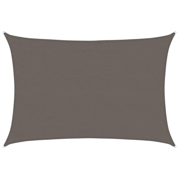 vidaXL Πανί Σκίασης Ορθογώνιο Ανθρακί 4 x 6 μ. από HDPE