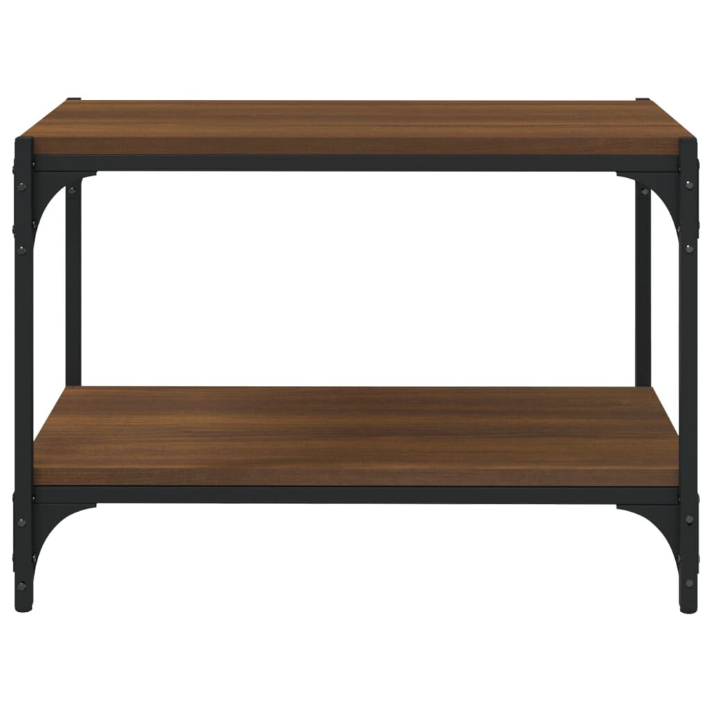 vidaXL Έπιπλο Τηλεόρασης Καφέ Δρυς 60x33x41 εκ. Επεξ. Ξύλο & Ατσάλι
