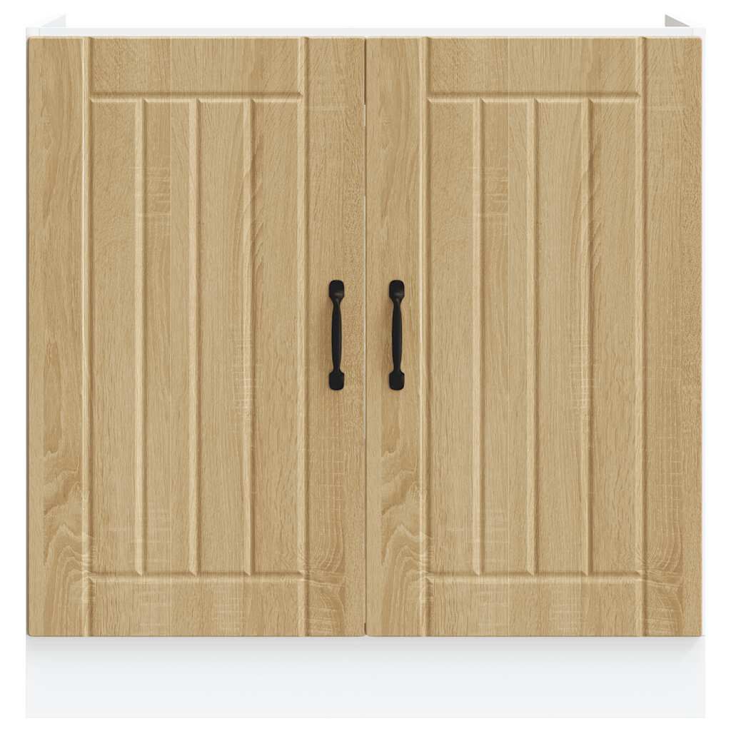 vidaXL Ντουλάπι βάσης νεροχύτη "Lucca" Sonoma Oak Engineered Wood
