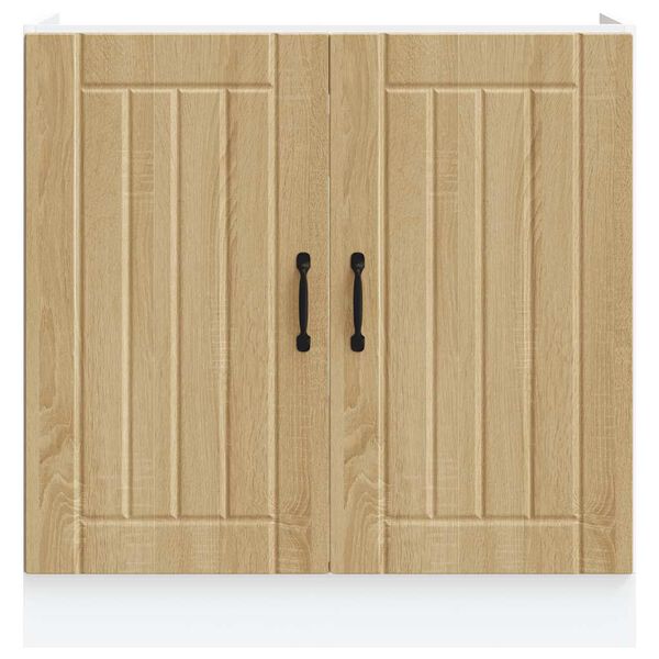 vidaXL Ντουλάπι βάσης νεροχύτη "Lucca" Sonoma Oak Engineered Wood