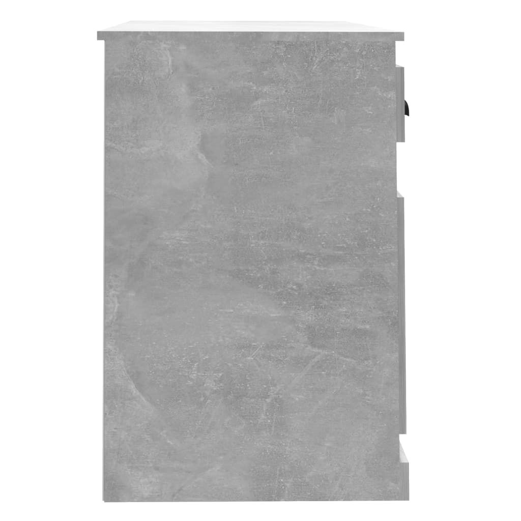 vidaXL Γραφείο με Συρτάρι Γκρι Σκυροδέματος 115x50x75 εκ. Επεξ. Ξύλο
