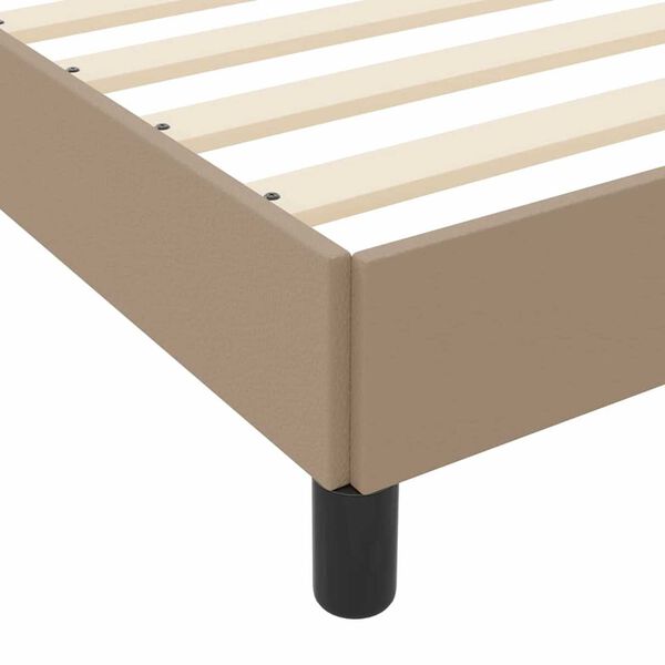 vidaXL Κρεβάτι Άλλο Καπουτσίνο 140 x 200 cm Τεχνητό δέρμα