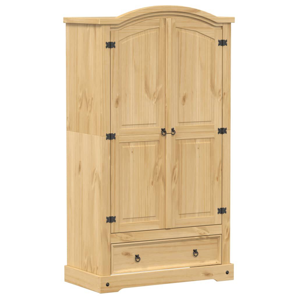 vidaXL Ντουλάπα Corona 102x52x186 εκ. από Μασίφ Ξύλο Πεύκου