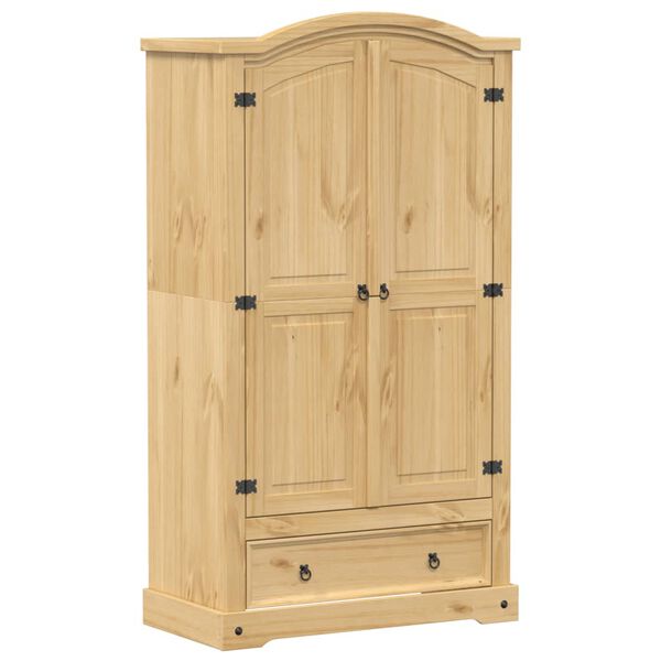 vidaXL Ντουλάπα Corona 102x52x186 εκ. από Μασίφ Ξύλο Πεύκου