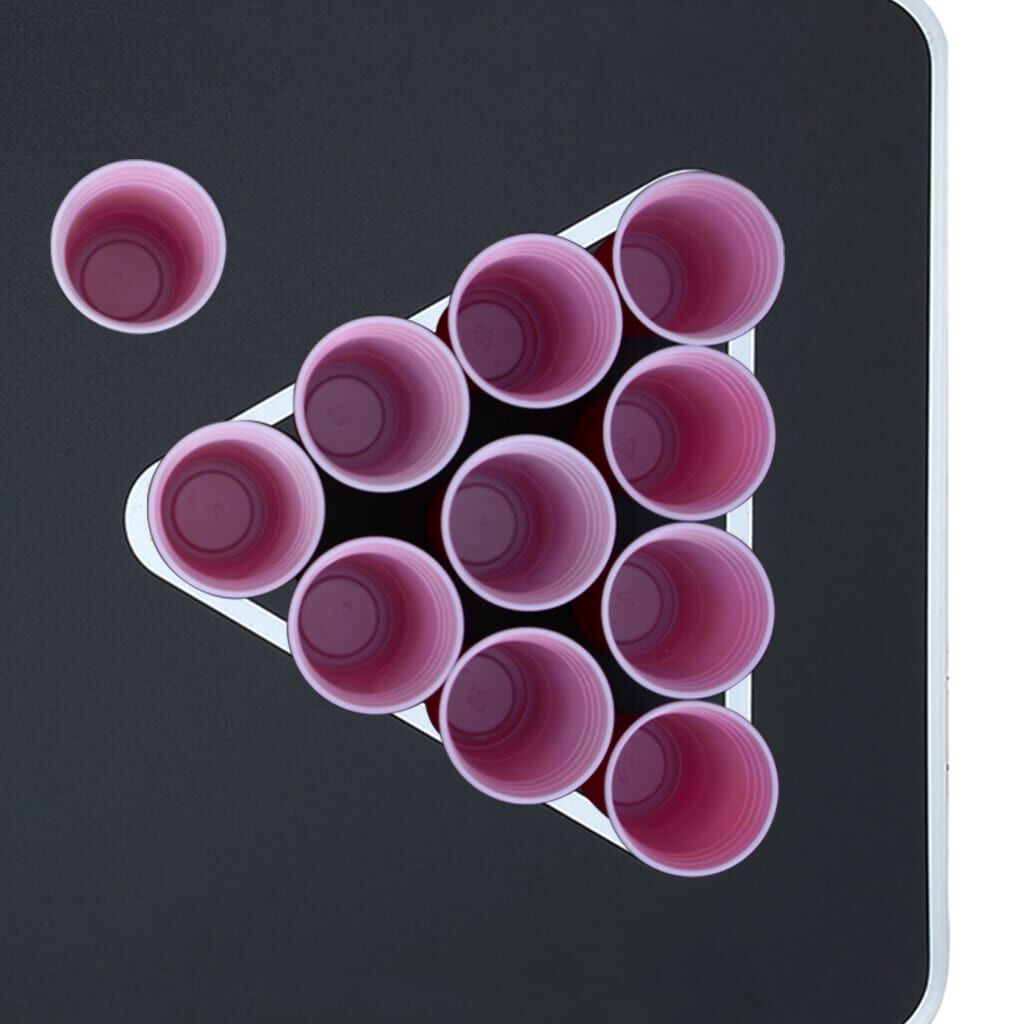 vidaXL Τραπέζι Beer Pong Πτυσσόμενο με Ποτήρια και Μπάλες 240 εκ.