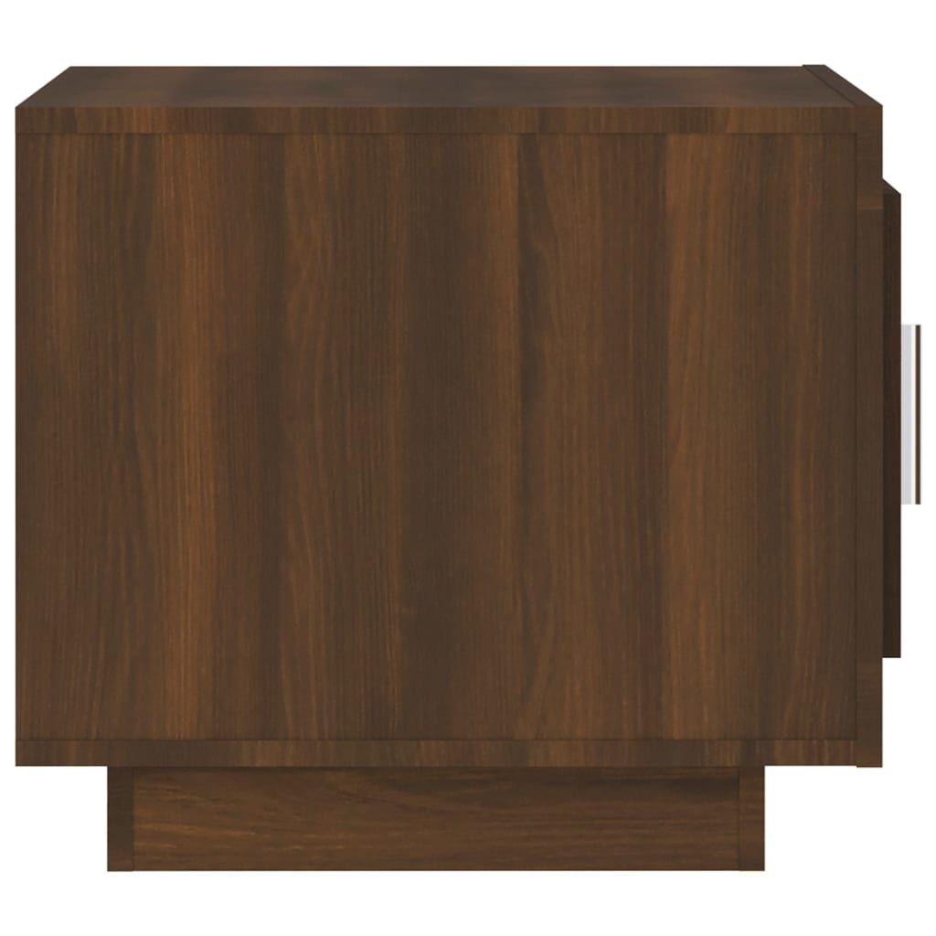vidaXL Τραπεζάκι Σαλονιού Καφέ Δρυς 51 x 50 x 45 εκ. από Επεξεργ. Ξύλο