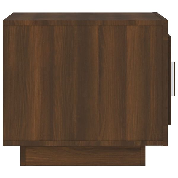 vidaXL Τραπεζάκι Σαλονιού Καφέ Δρυς 51 x 50 x 45 εκ. από Επεξεργ. Ξύλο